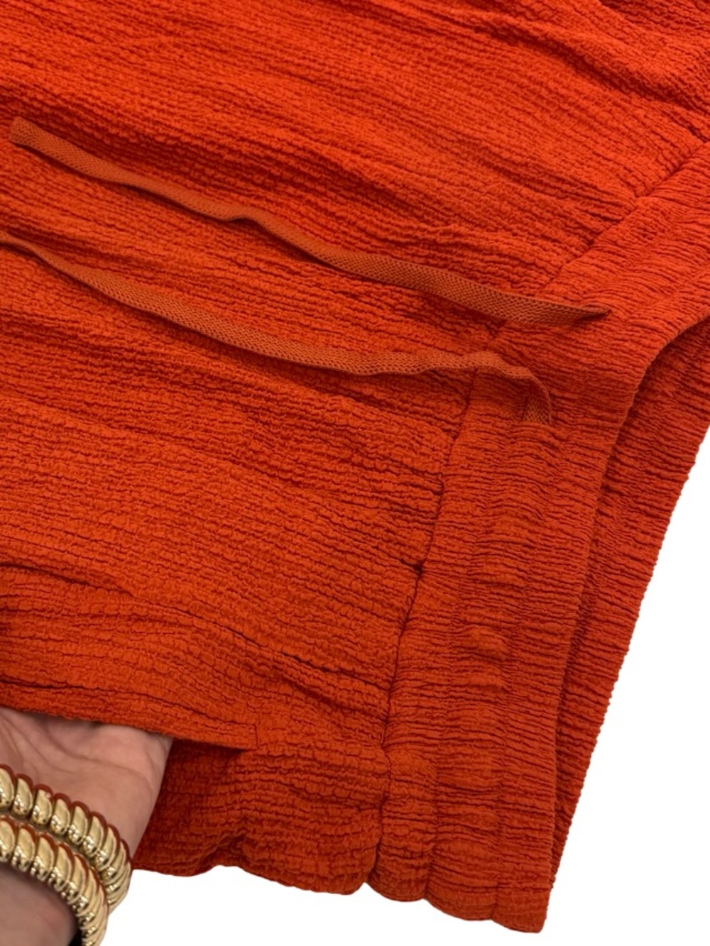 Anthropologie Wide-Leg Drawstring Pants in Rust - Picture 9 of 13